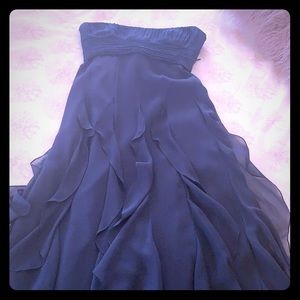BCBG Maxazria Perfect blue and romantic strapless.
